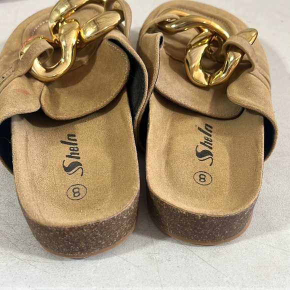 She In, size 8, tan and gold - Picture 3 of 3